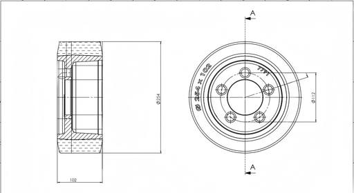 [6080580] Wheel, Drive(Wheel core painting) 